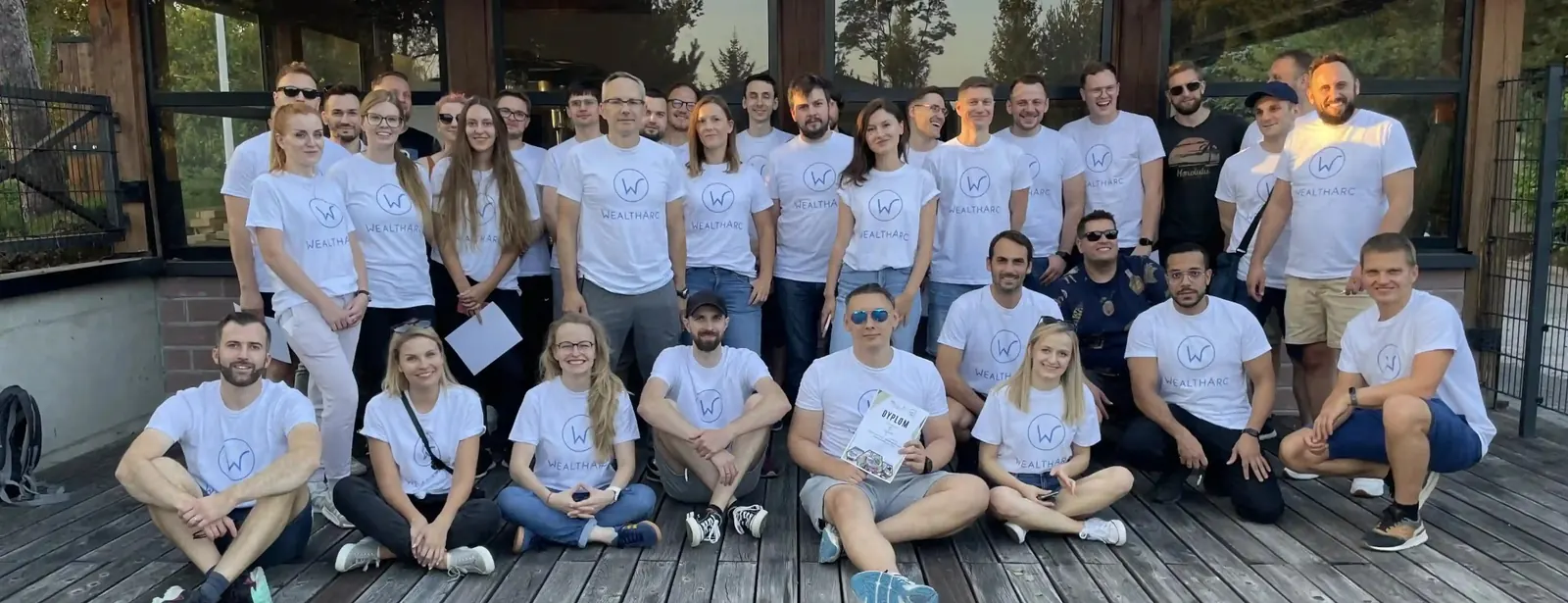 The WealthArc team gathered together at the 2024 company offsite